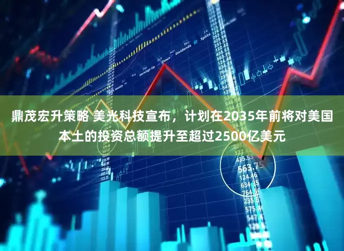 鼎茂宏升策略 美光科技宣布，计划在2035年前将对美国本土的投资总额提升至超过2500亿美元